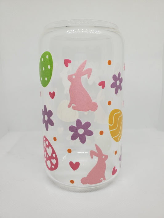 Bunny Egg Festive 16 oz Glassware Cup